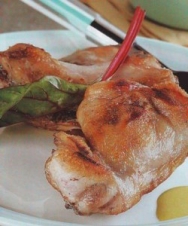 Conejo con salsa de limón