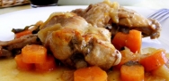 Conejo en escabeche en microondas