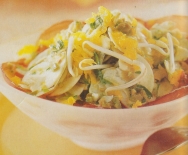 Copa de champiñones con salsa especial