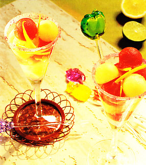 Copa de fruta al cava