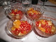 copa de otoño con granadas