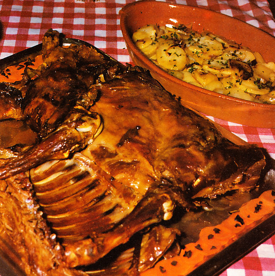 Cordero asado al estilo de Castilla-León