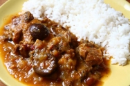 Cordero con salsa de setas