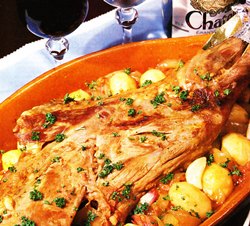 Cordero lechal al horno