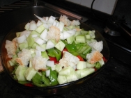 Cortamos todos los ingredientes