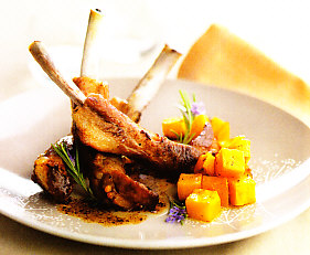 Costillas de cerdo con calabaza