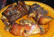 Costillas de ternera al horno con salsa de cerveza