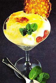 Crema con frutos rojos