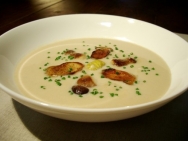 Crema de boletus y castañas