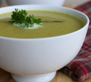 Crema de espárragos al Roquefort