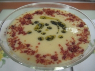 Crema de espárragos blancos