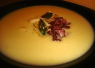 Crema de esparragos frescos