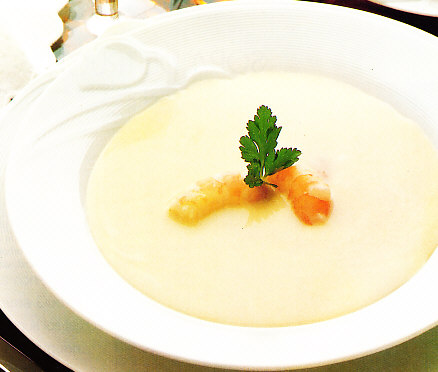 Crema de gambas