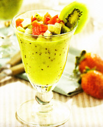 Crema de kiwi y manzana