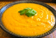 Crema de lentejas al curry