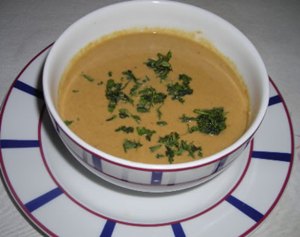 Crema de mejillones