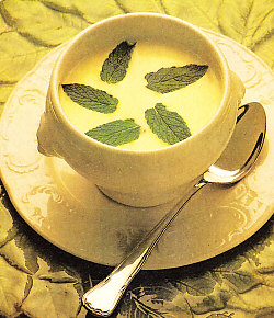 Crema de pepinos a la menta