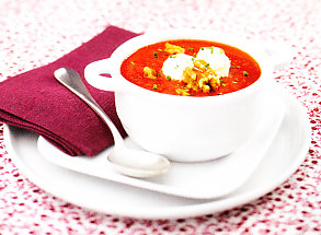 Crema de pimiento rojo con mascarpone