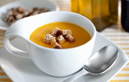 Crema de zanahorias con naranja