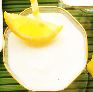 Crema espumosa de limón