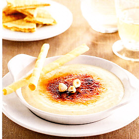 Crema fría de requesón