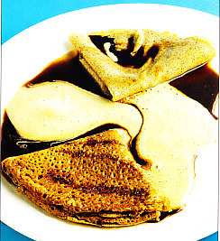 Crêpes de alforfón con ratafía