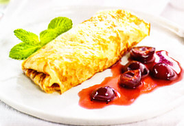 Crêpes de cerezas