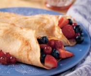 Crêpes rellenos de frutas