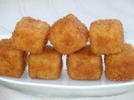 Croquetas cuadradas de foie