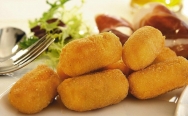 Croquetas de berenjenas y gambas