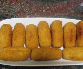 Croquetas de gambas con arroz