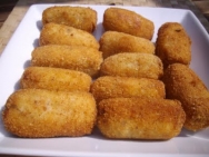 Croquetas de pollo y manzana