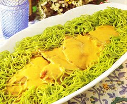 Culata de ternera con salsa de Gorgonzola