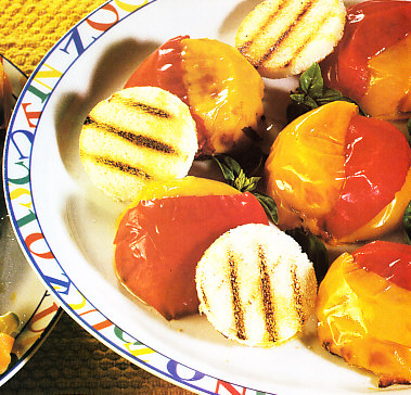 Cúpulas bicolor de pimientos