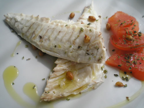 Dorada con almendras