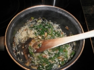 Dorando el arroz