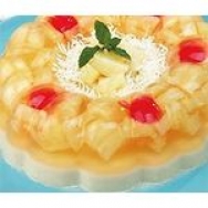 Dulce de almendras con frutas
