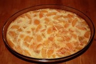 Dulce de melocotón al horno
