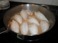 El chup..chup de los calamares rellenos