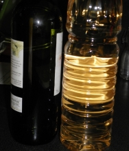 El vinagre y el vino blanco