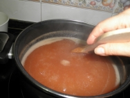 2º con el membrillo ya triturado