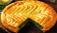 Empanada de espinacas y requesón