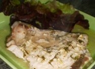 Emperador al horno a las hierbas aromáticas
