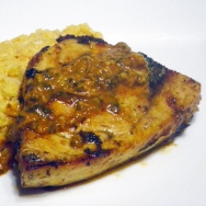 Emperador con salsa de soja