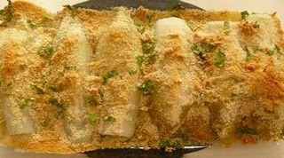 Endibias con salmón ahumado