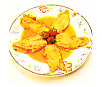 Endibias rellenas de bacalao y gambas