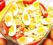 Ensalada americana con salsa mahonesa
