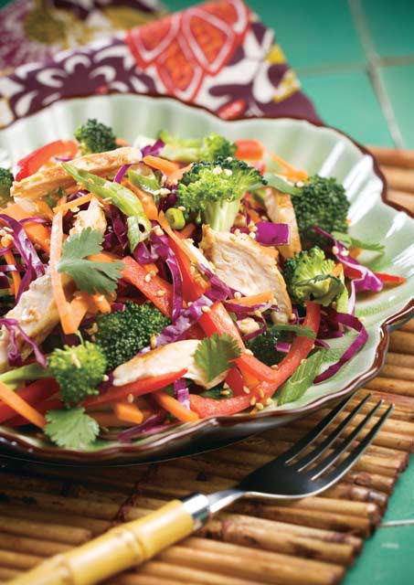 Ensalada asiática de pollo