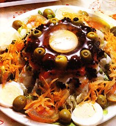 Ensalada con gelatina