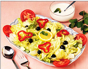 Ensalada con salsa